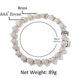 Chains Gumeng Zircon Love Necklace Hip Hop ins Spectrum Royalty