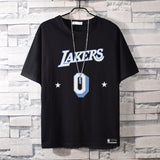 Basketball Sports T Shirt Summer Short-Sleeved T-Shirt Men'S And Women'S Nba Lakers Weishao Leisure Sports