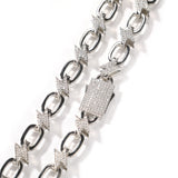 Chains Copper Zircon Short Collarbone Chain St. Valentine's Spectrum