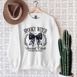 Halloween Bow Spooky Club Print Women Sweatshir