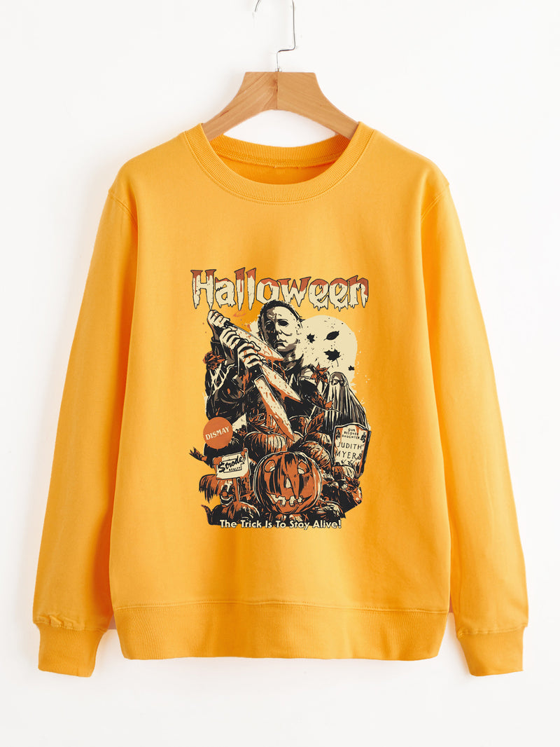 Colorful Halloween the is to stay Sweatshirt Hor