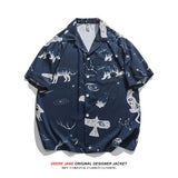 Men's Shirts Summer Short Sleeve Printed Shirt Men's Loose Shirt