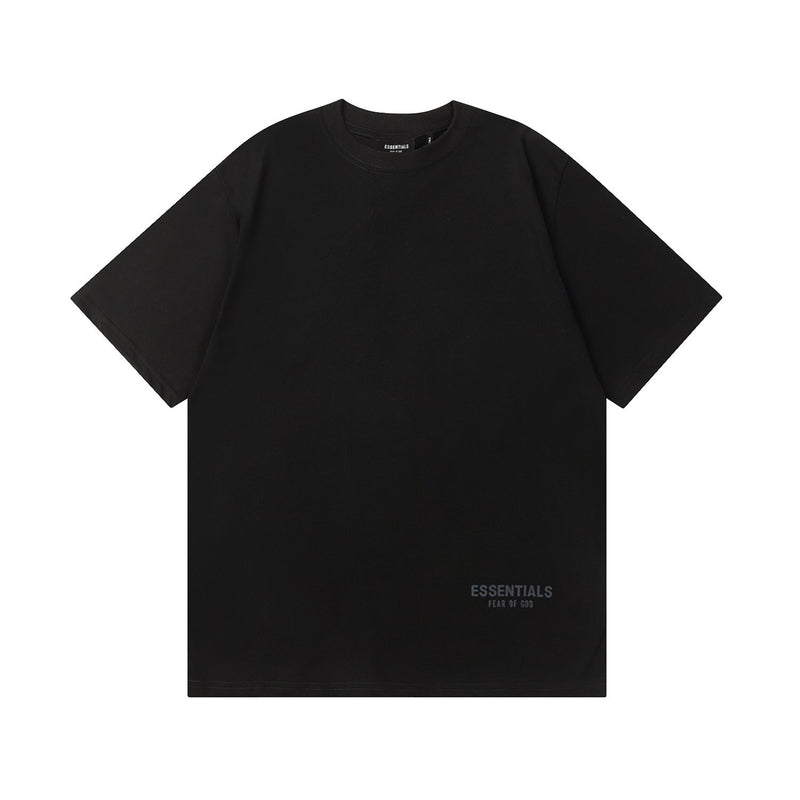Fog Essentials T Shirts Spring/Summer FOG Reflective Perm Letters Crew Neck Short Sleeves