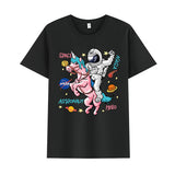 Basketball Sports T Shirt Short Sleeve T-Shirt Male Astronaut Loose Student