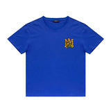 Amiri T Shirt Tiger Pattern Letter Print Casual round Neck Short Sleeve T-shirt