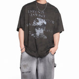 ERD T Shirts Loose Short Sleeve Vintage