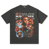 21 Savage T Shirts Loose Distressed T-shirts