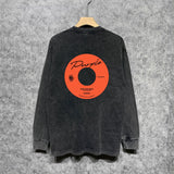 Purple Brand Distressed Long Sleeve Shirt Fashion Distressed Loose Long-sleeved Top