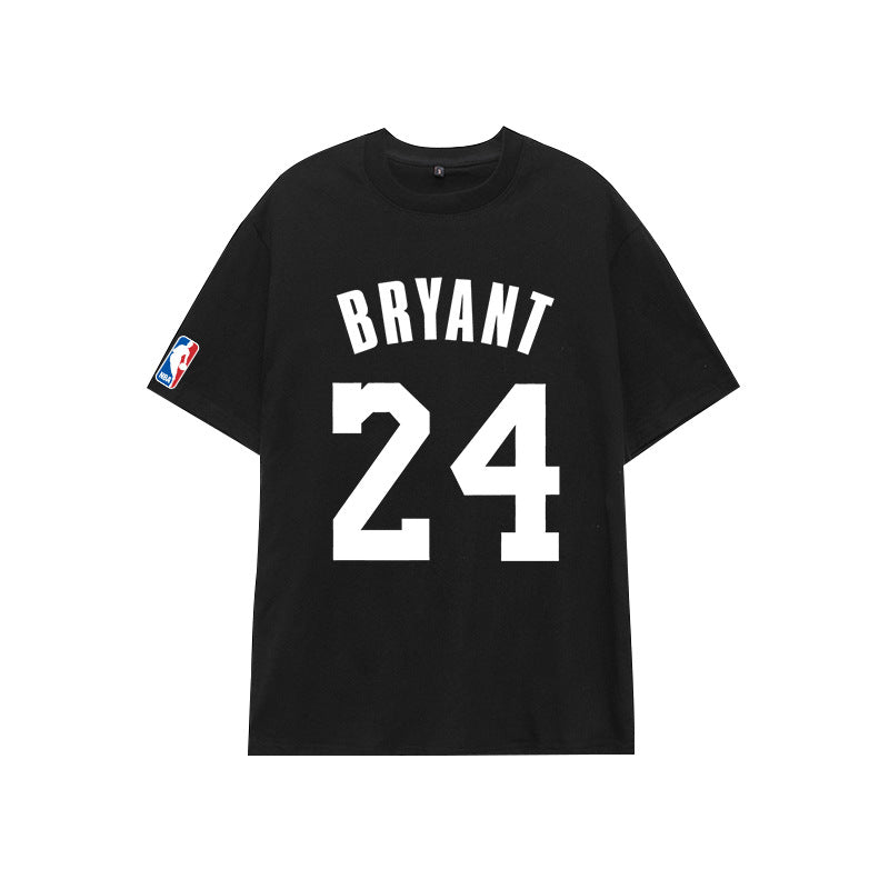 Basketball Sports T Shirt Nba Basketball Cotton Short-Sleeved T-Shirt Male Student Sports Kobe James Owen Curry