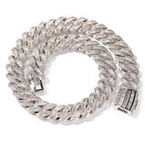 Chains Hip Hop Necklace ins Diamond Set Cuban Chain Jewelry Spectrum St. Valentine's