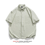 Men Shirts Summer Short Sleeve Shirt Men's Loose Men's Tops Casual