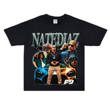 Film Star T Shirt Speed and Passion Pure Cotton Short Sleeve Loose T-shirt Men