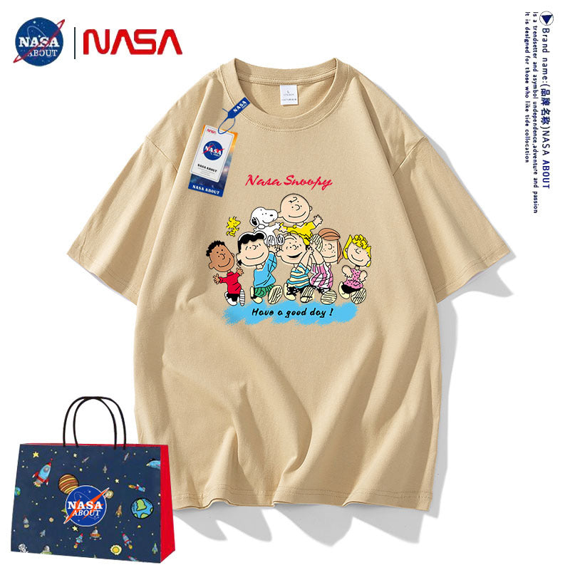 Nasa T Shirt Short Sleeve Summer Loose T-Shirt Half Sleeve Top