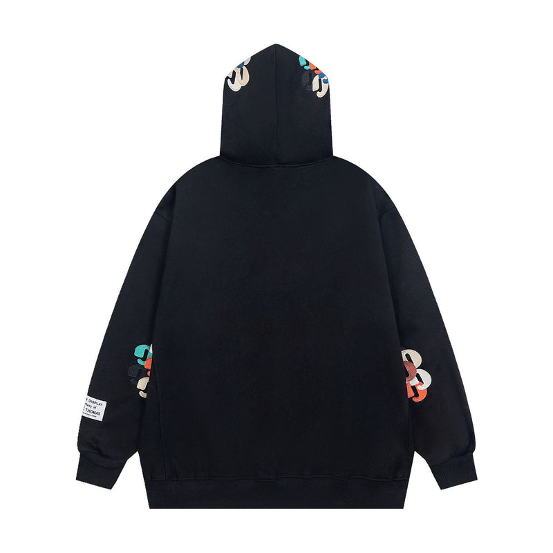 Gallery Dept Hoodie Embroidery Letter Inverted Print Hooded Sweater