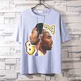 Basketball Sports T Shirt Basketball Sports Student Handsome Lakers Kobe Short Sleeve T-Shirt Men
