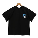 Rhude T Shirt Classic Sunset Theme Printed Short Sleeve T-Shirt