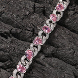 Chains Hip Hop Love Diamond Necklace Sweet Cool ins St. Valentine's Spectrum