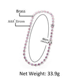 Chains Color Matching Zirconium Hip Hop Zircon Clavicle Chain Spectrum St. Valentine's