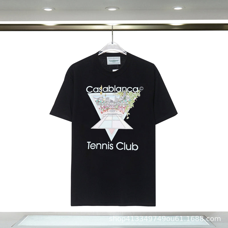 Casablanca T Shirts Unisex Fashion Loose Tee