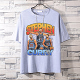 Basketball Sports T Shirt Curry Trendy Printed Basketball Sport Short Sleeve T-Shirt Boys Loose