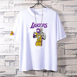 Basketball Sports T Shirt Nba Kobe No. 24 James No. 23 Short Sleeve T-Shirt Men Loose Leisure Sports