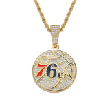 NBA Team Pendants 76ers Hip Hop