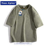 Nasa T Shirt Short-Sleeved T-Shirt Men'S Summer Student Loose All-Matching