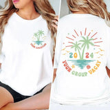 Personalized Location Matching Family Beach Shirts Custom