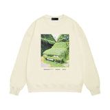 Purple Brand Sweatshirt Loose Crew Neck Sweater