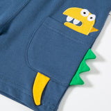 Boy Shorts Children's Clothing Korean Style Children's Pants Summer Pure Cotton Cartoon Dinosaur Three-Dimensional Pocket Trendy Men's Shorts