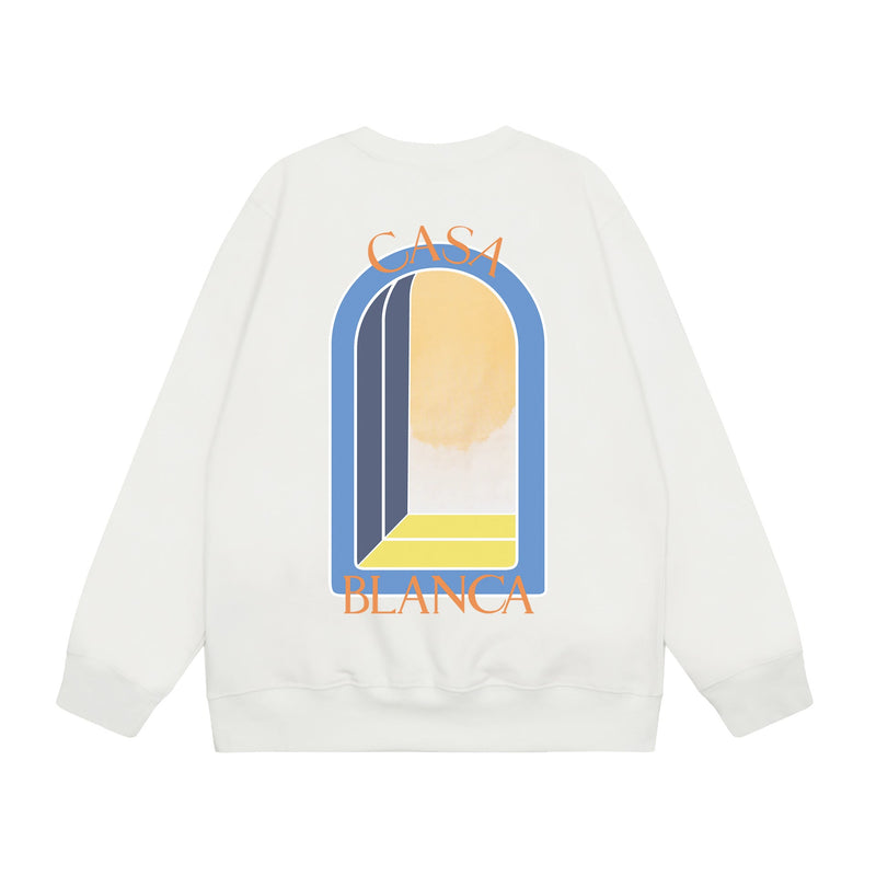 Casablanca Sweatshirts Crew neck sweater autumn and winter print men and women
