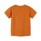 Boy T Shirt T-shirt Knitted Cotton Cartoon Print Fashion round Neck Children's Short Sleeve