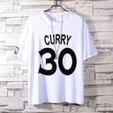 Basketball Sports T Shirt Nba Basketball Cotton Short-Sleeved T-Shirt Male Student Loose Sweatshirt Kobe James Owen Curry