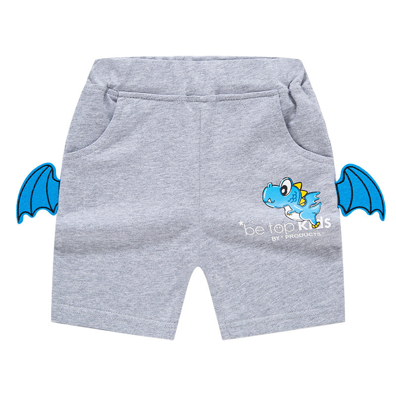 Boy Shorts Summer Children's Shorts Boys' Three-Dimensional Dinosaur Shorts Cartoon Baby