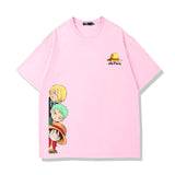 One Piece Anime T-Shirt Men Straw Hat Pirates Monkey