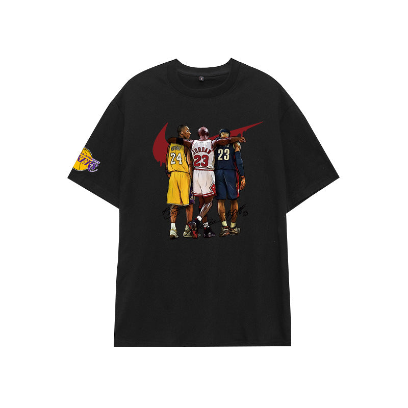 Basketball Sports T Shirt Kobe No. 24 Cotton Short-Sleeved T-Shirt Male Student Loose Leisure Sports