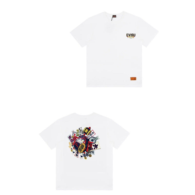 Evisu T Shirts Loose Versatile Casual T Shirts