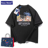 Nasa T-Shirt Short-Sleeved T-Shirt Women'S Loose Couple Outfit Summer T-Shirt Top