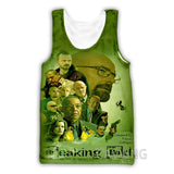 Heisenberg T Shirt 3d Digital Printing Breaking Bad Men Women Casual Vest