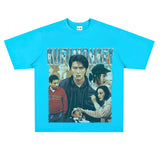 Film Star T Shirt Classic Movie Fight Back to School Cotton Short Sleeve Loose round Neck Retro T-shirt
