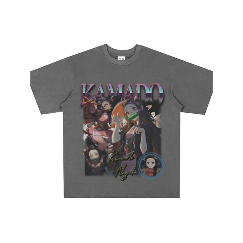 Basket Ball Star T Shirt Printed Short Sleeve Loose T-shirt