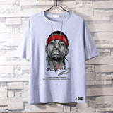 Basketball Sports T Shirt Basketball Sports Trendy Printed Short-Sleeved T-Shirt Men'S Loose