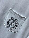 Chh Chrome Hearts T Shirts Rainbow gradual change Horseshoe Sanskrit Casual Short Sleeve T-Shirt