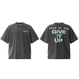 Fog Essentials T Shirts Spring and Summer FOG Washing Water Old Series Short Sleeves
