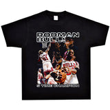 Film Star T Shirt Washed Old American Round Neck Loose T-Shirt Retro Short Sleeve