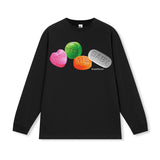 Vintage T-shirts Street Print Short Sleeve T-Shirt Cotton Long Sleeve