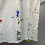 Gallery Dept T-Shirt Color Hand Painted Splash Ink Letter Print Short Sleeve T-Shirt