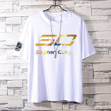 Basketball Sports T Shirt Basketball Clothes Short Sleeve Men'S Loose Student Trendy Curry No. 30 Youth Casual T-Shirt