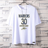 Basketball Sports T Shirt Summer Warriors Curry 30 Student Basketball Sports Breathable Short Sleeve T-Shirt Men