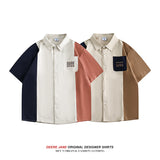 Men Shirts Summer Short Sleeve Shirt Men's T-shirt Loose All-Match Casual
